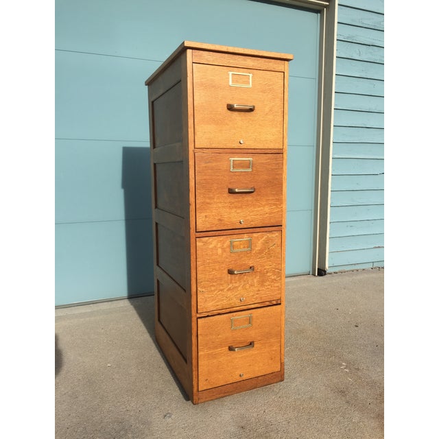 Globe Wernicke Tiger Oak C. 1900s Antique Legal Size 4 ...