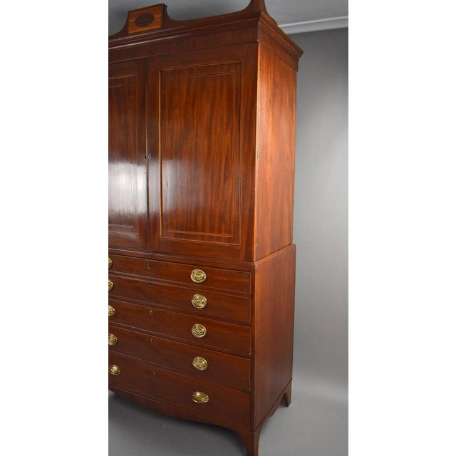 Early 19th Century Antique George III Mahogany Secretaire, 1800 For Sale - Image 5 of 8