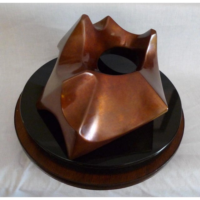 Late 20th Century Modern Bronze Sculpture, Gordon Newell's Untitled Abstract Form - Set of 4 Pieces For Sale - Image 4 of 9
