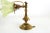 Brass base, umbrella made of light green opal glass, cabling renewed, swiveling arm, which means that the lamp can be used...