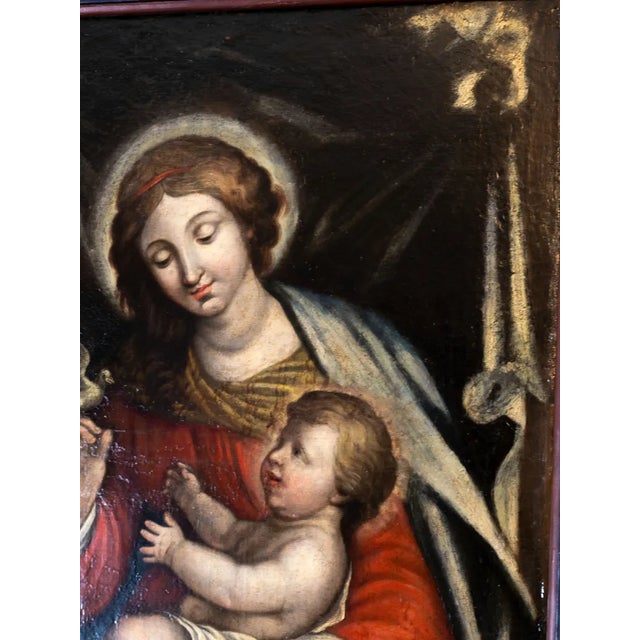 Italian Artist, Our Lady of Peace, 18th Century, Oil on Canvas For Sale - Image 3 of 11