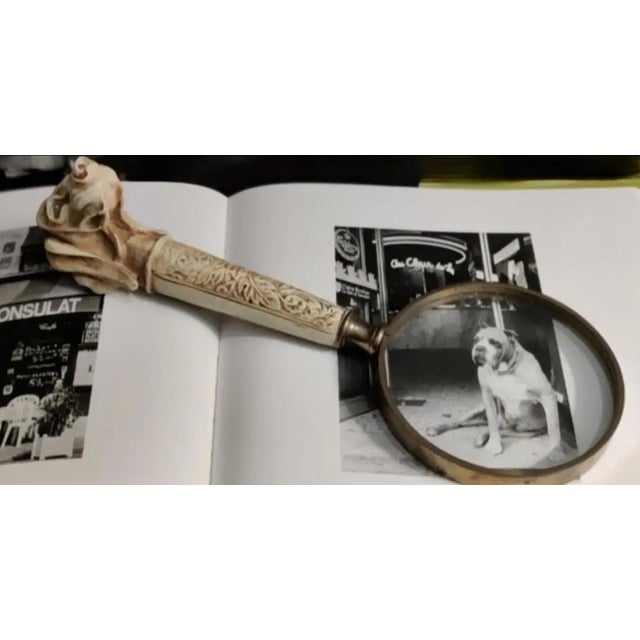 Vintage Figural Dog Head Magnifying Glass For Sale - Image 11 of 13