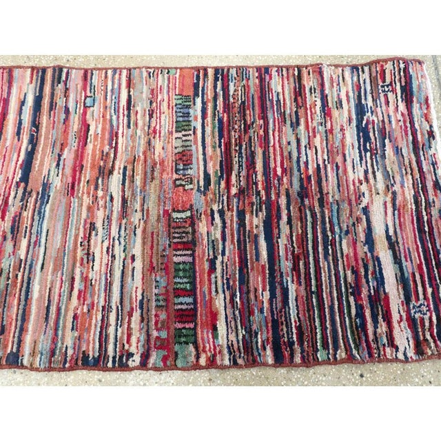 Textile Galerie Shabab Collection Mid-20th Century Handmade Turkish Tribal Style Small Runner For Sale - Image 7 of 8