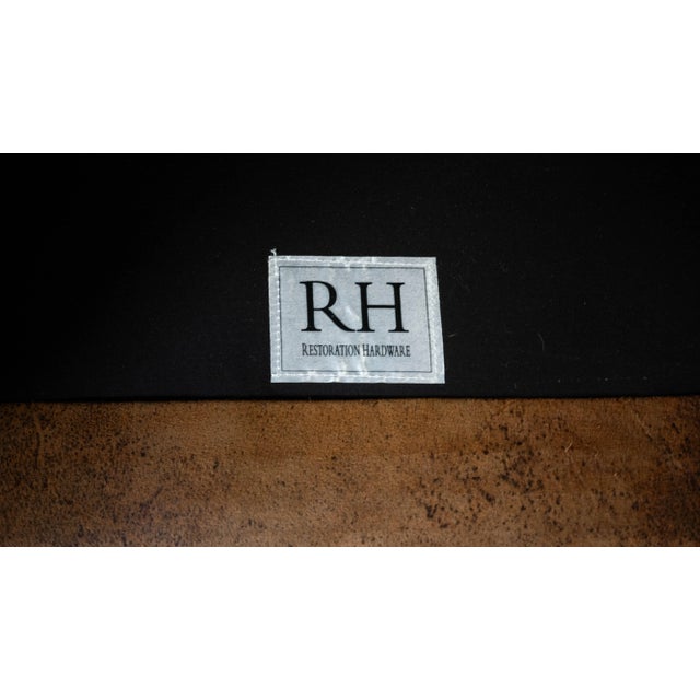 Restoration Hardware Destroyed Italian Leather Maxwell Chair For Sale - Image 18 of 18