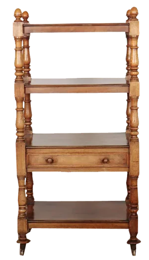 19th Century English 4-Tier Whatnot