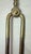 Antique 18th Century Wrought Iron Turned Brass English Fireplace Tongs Tool 3 For Sale - Image 4 of 10