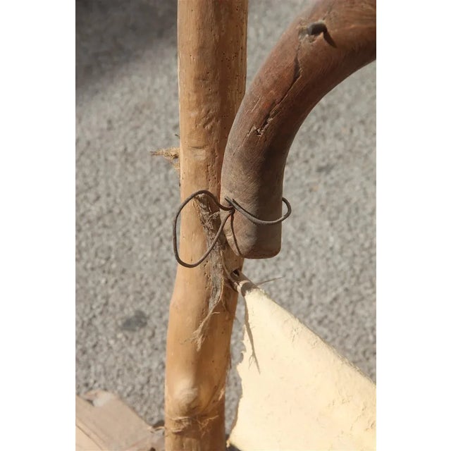 Parchment and Wood Floor Lamp, 1960s For Sale - Image 12 of 16