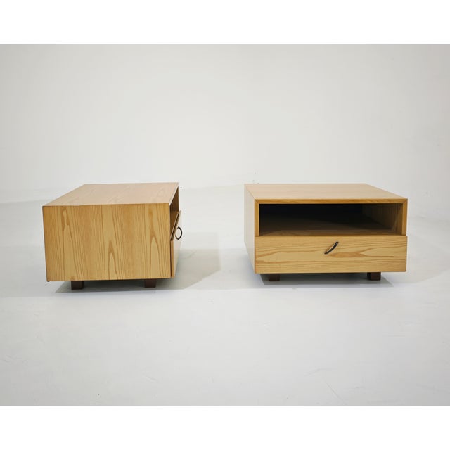 Saporiti Italia Wooden Bedside Tables by Saporiti Italia, 1980, Set of 2 For Sale - Image 4 of 18
