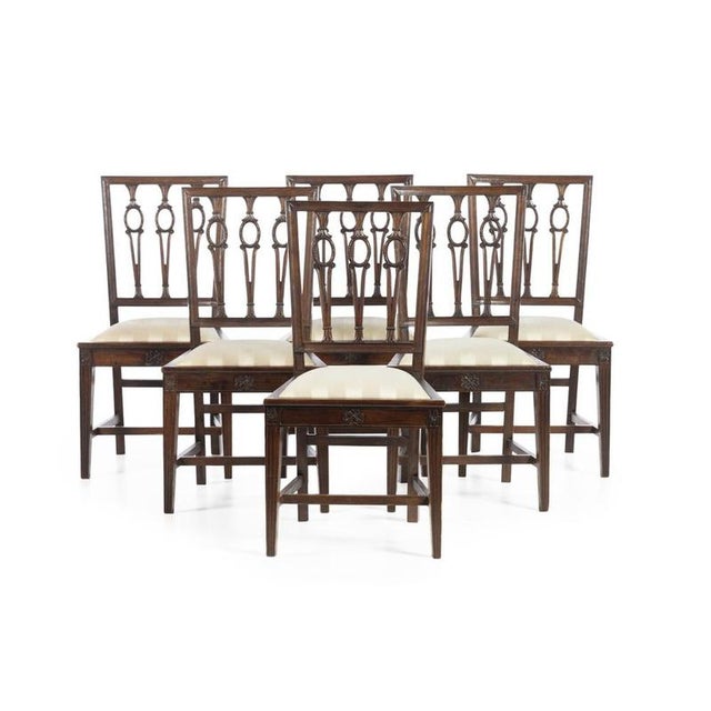 19th Century D. Maria Chairs in Chestnut Wood, Set of 6 For Sale - Image 6 of 6