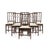 19th Century D. Maria Chairs in Chestnut Wood, Set of 6 For Sale - Image 6 of 6