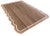 Casa Cosima Handmade Cotton Scalloped Rug, Brown with Cream and Terra Cotta Border 6'x9' For Sale - Image 4 of 9