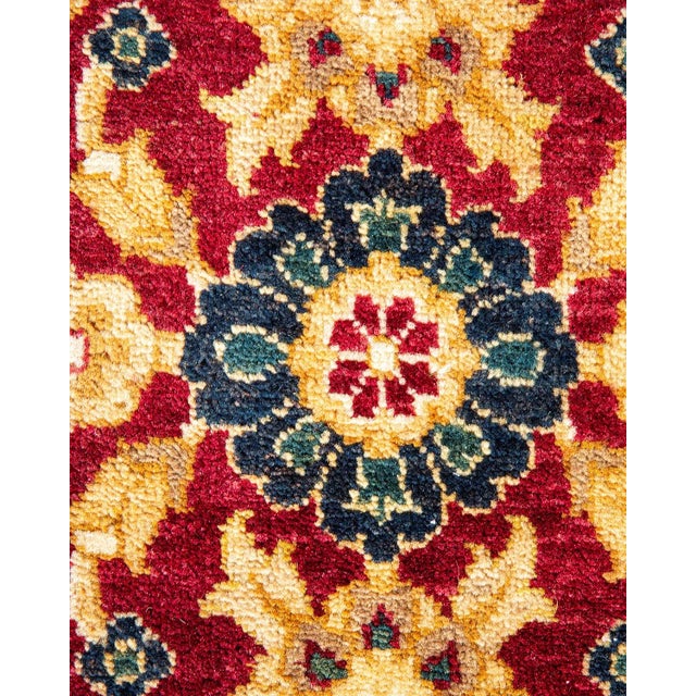 Traditional Mogul, One-of-a-Kind Hand-Knotted Area Rug in Red, 8' 2" x 10' 3" For Sale - Image 3 of 13