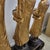 Set of Three Large Carved Gilt Thai Monks on Scroll Base, Late 20th Century For Sale - Image 12 of 14