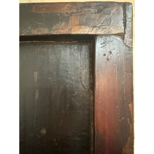 Wood Monumental Vintage Chinese Apothecary Cabinet With Brass Hardware (74” H) - 80 Drawers For Sale - Image 7 of 12