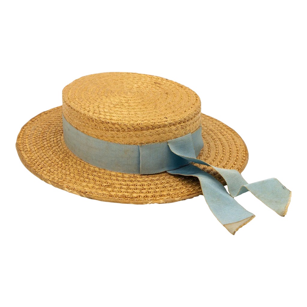 Vintage Union Made Blue Hat with Blue & Cream Bow Amazon.com: Jacobson Hat Company Cotton Civil War Union Blue  main image 3
