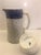 Royal Worcester Antique Royal Worcester English Blue, and Gray, Hot Chocolate Pot 19 Th Century For Sale - Image 4 of 8