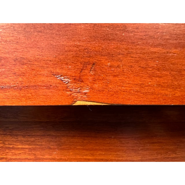 Mid 20th Century Modern Cherry Highboy Dresser by Bassett, Attributed For Sale - Image 15 of 15