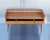 Vintage German Walnut Console with Three Drawers and Glass Shelf from WM-Möbel, 1960s For Sale - Image 6 of 9