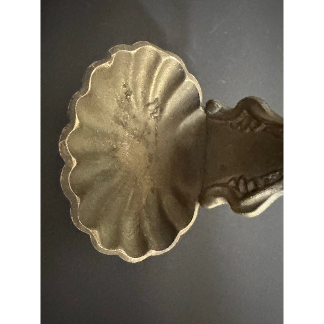 Vintage Mid 20th Century Gold Cast Metal Decorative Ladle Spoon For Sale - Image 10 of 12