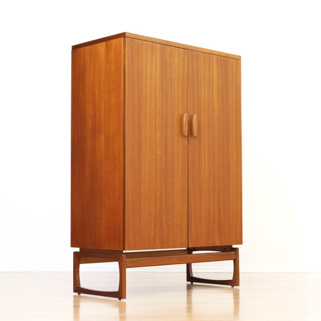 G Plan Mid Century G-Plan Quadrille Teak Cabinet / Armoire For Sale - Image 4 of 12
