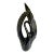 1960's Royal Haeger Pottery Black Ceramic Swan For Sale