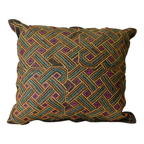 Kuba Cloth Cushion Cover For Sale