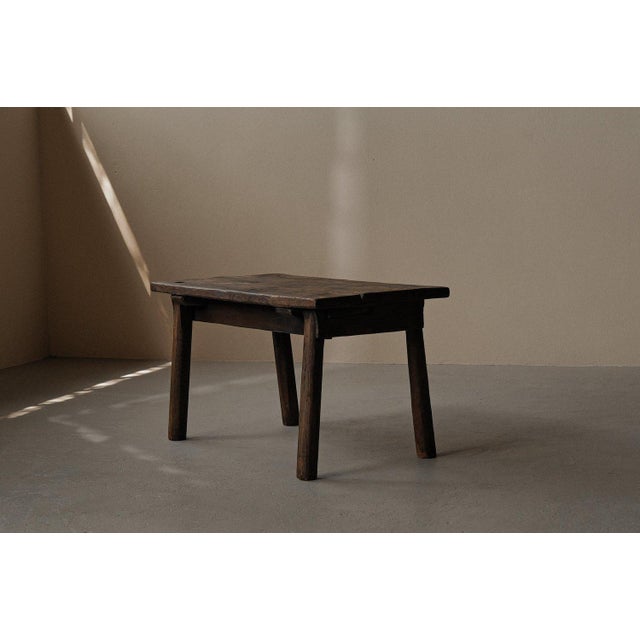 1950s Folk Art Rustic Farmhouse Dining Table, France, 1950s For Sale - Image 5 of 14