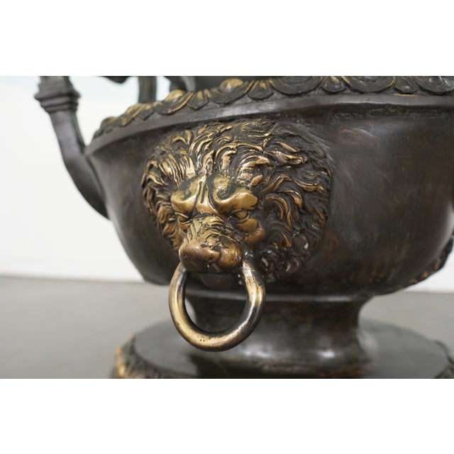 Vintage La Barge Neoclassical Glass Top Dining Table For Sale - Image 11 of 15