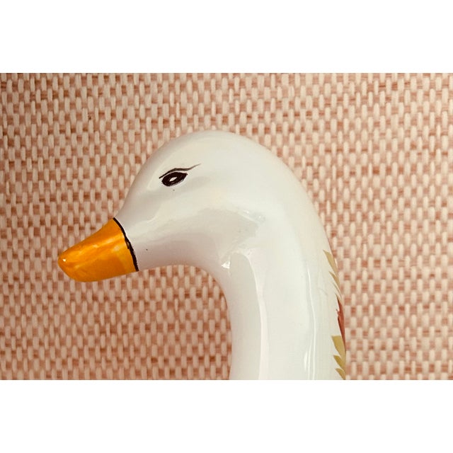 Henriot Quimper Hand Painted Duck-Vase/Planter/Decorative Accent For Sale In Tampa - Image 6 of 9