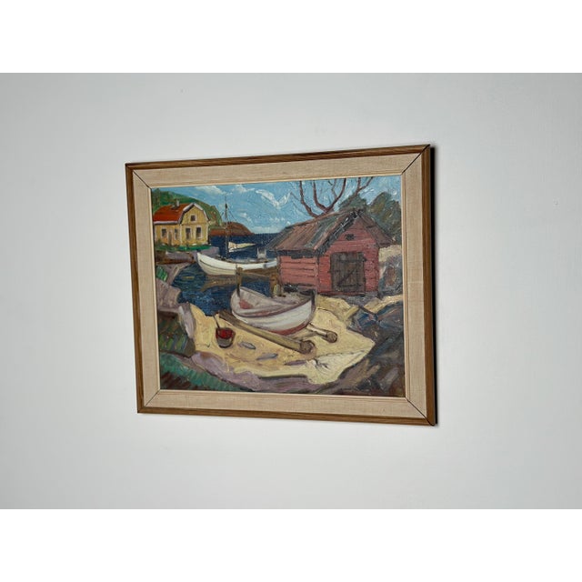 Nils Öberg, Autumn, Offerdalsfjällen Jämtland, 1960s, Oil on Canvas, Framed For Sale - Image 12 of 12