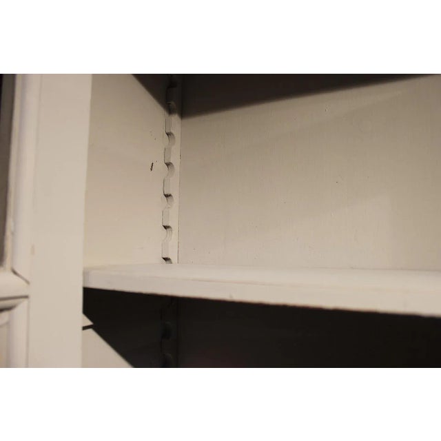 Gustavian Style Grey Painted Hanging Glass Cabinet, 1820s For Sale - Image 6 of 8