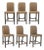 Contemporary Painted Wood Counter Stools, 6 For Sale