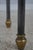 Brass Regency Style Iron Brass & Glass Top Rams Head Console Table For Sale - Image 8 of 15