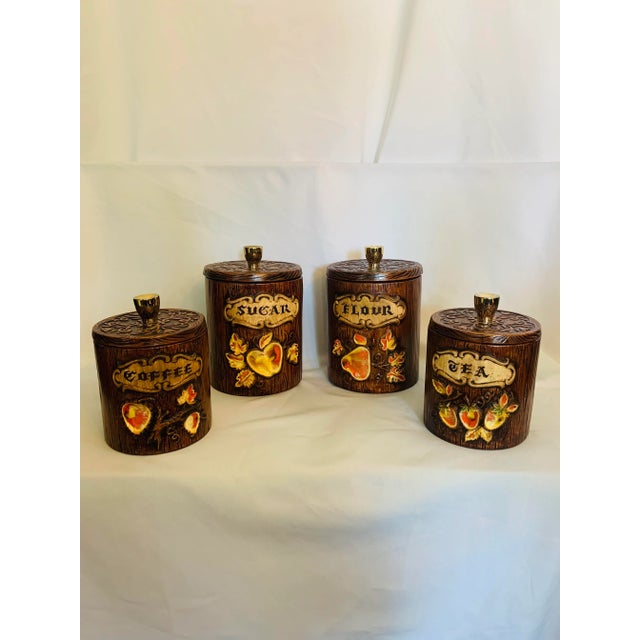 Treasure Treasure Craft Ceramic Kitchen Canisters- Set of 4