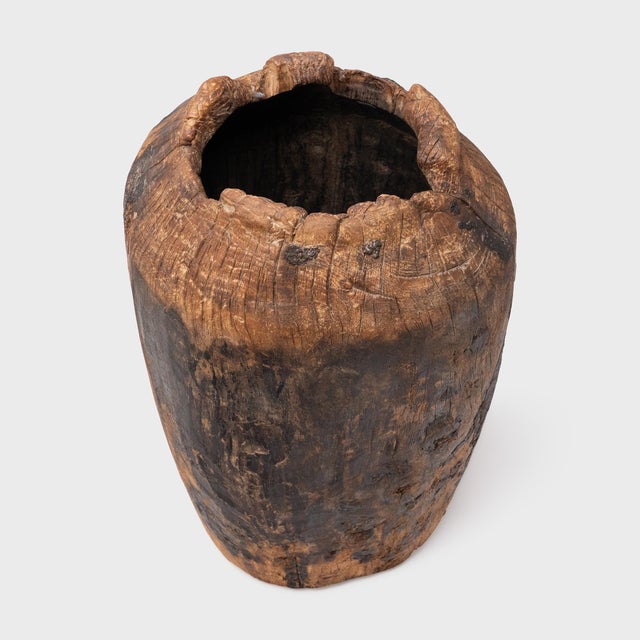 Chinese Wild Timber Pot, C. 1900 For Sale - Image 4 of 6