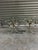 Metal Italian Mid Century Mixed Metal Wrought Iron Side Tables, Glass Top Pair For Sale - Image 7 of 7