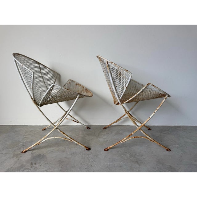 1960’s Vintage Maurizio Tempestini for Salterini “Clamshell” or “Orange Slice” Outdoor Sold For Sale - Image 4 of 12