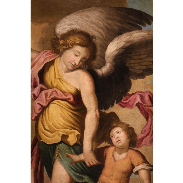17th Century Alonso Cano, The Guardian Angel, 1650, Oil on Canvas For Sale - Image 5 of 15