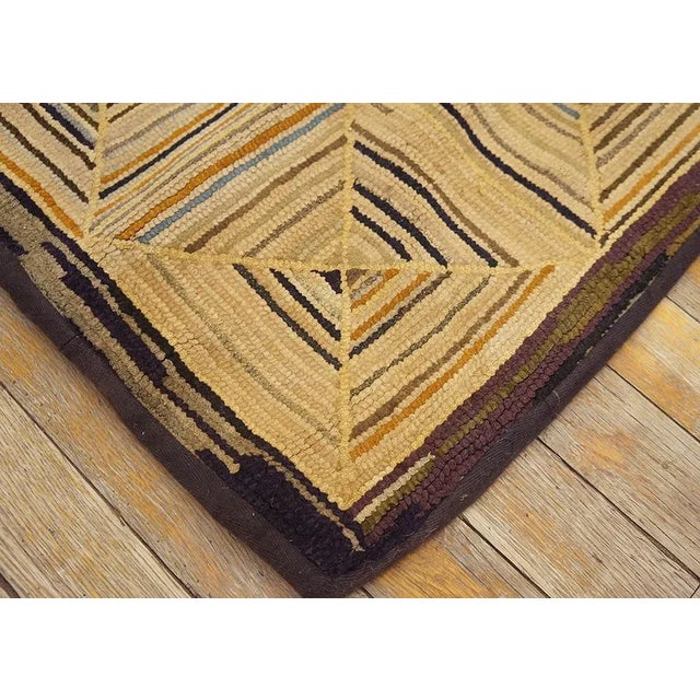 Late 19th Century American Hooked Rug For Sale - Image 9 of 9