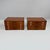 Italian mid-century modern sewing chests in wood by Seta Faro, 1960s Pair of sewing chests with a wooden frame consisting...