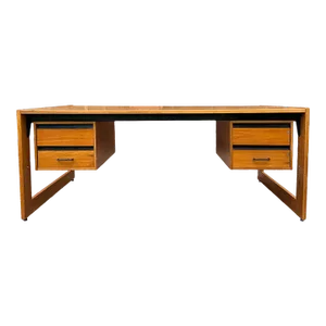 1960s Floating Desk in Teak