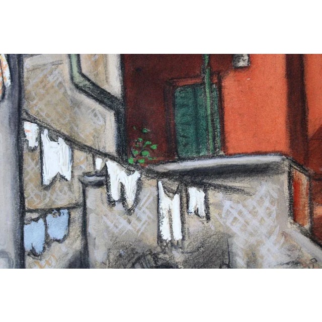 Niklavs Strunke, Rome, Trastevere, 1963, Mixed Media on Paper For Sale - Image 10 of 11