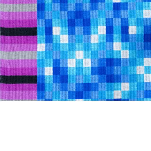 Traditional Vintage French Square Geometric Tapestry, Signed by Bissery - Rug & Kilim For Sale - Image 3 of 6