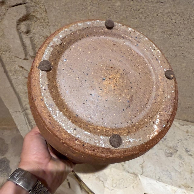 Ceramic 1950s Stoneware Pottery Cookie Jar For Sale - Image 7 of 7