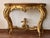 Early 19th Century Baroque Carved & Gilted Walnut Ormolu with Marble Console Table and Cherub For Sale - Image 17 of 18