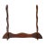 Chinese Reddish Brown Wood Horizontal Pen Brush Holder Display Rack For Sale