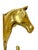 Metal Mid 20th Century Pair Vintage Brass Equestrian Horse Wall Coat Hooks For Sale - Image 7 of 7