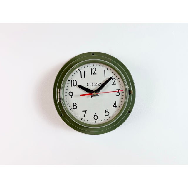 Vintage Citizen maritime clock designed during the 1970s and produced till 1990s. These clocks were used on large Japanese...