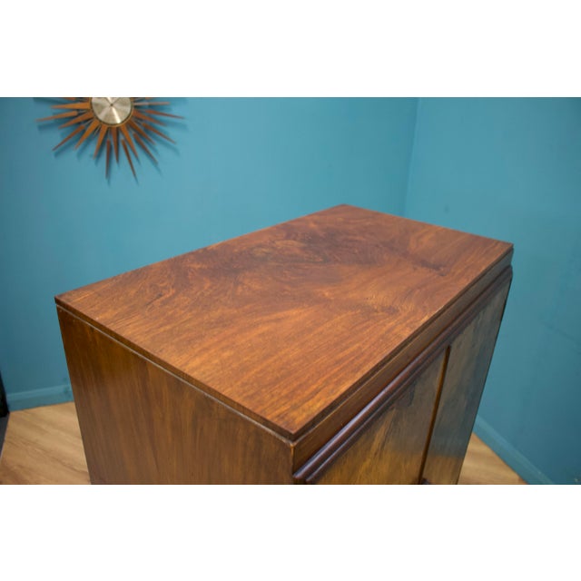 Art Deco Compact Wardrobe in Walnut, 1930s For Sale - Image 10 of 12