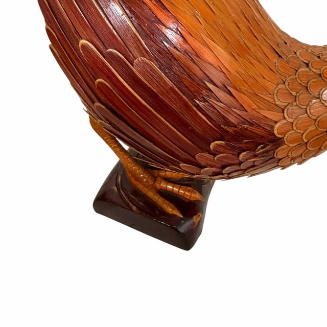 Mid 20th Century Vintage Mid Century Handmade Wooden Pheasant For Sale - Image 5 of 10